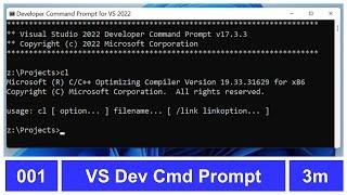 Episode 001: Setting Up a Visual Studio Developer Command Prompt with C/C++ Support