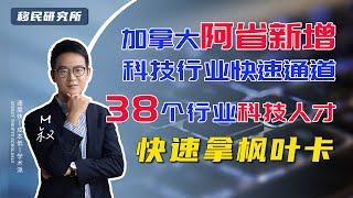 移民加拿大 | 加拿大阿省新增科技行业快速通道，这38个行业的申请人可以快速移民拿到枫叶卡！#加拿大移民 #移民加拿大 #阿省雇主担保 #雇主担保移民 #加拿大雇主担保移民 #移民政策