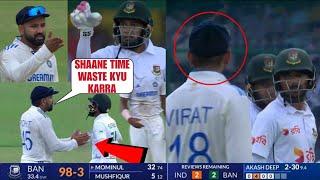 Huge Drama Rohit & Virat fight with Mushfiqur & Mominul when they were wasting time because of Rain