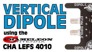 Vertical Dipole Antenna with a Chameleon CHA LEFS 4010