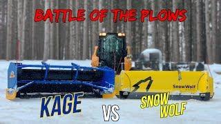 Kage Vs Snow Wolf Skid Loader Plow! | Best Snow Pusher for Skid Loader