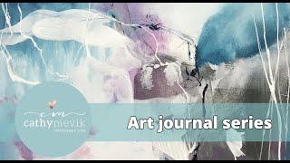 Abstract painting - Art journal spread