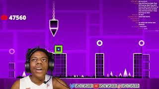 ISHOWSPEED PLAYS GEOMETRY DASH (RAGES) ...