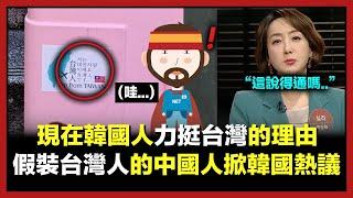 現在韓國人力挺台灣的理由！「假裝台灣人的中國人引發韓國社會熱議」