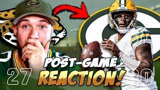 Reacting to the Packers LAST SECOND WIN vs Jaguars | Willis Wins it!