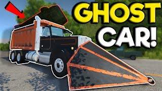 I Tried to Stop the Ghost Car with a Ram Plow! - BeamNG Drive Gameplay - Scary Map