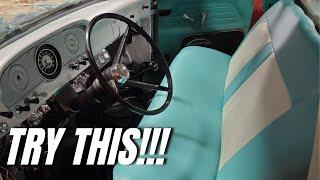 PROUD OF THIS! | How to Make Your Own Bench Seat Covers! | 1963 F100  INTERIOR UPHOLSTERY