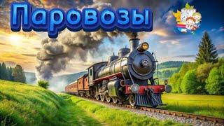 Учим паровозы | Обучающее видео для детей