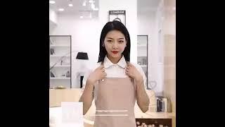 日式簡約防水工作圍裙