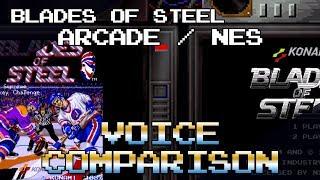 BLADES OF STEEL ARCADE / NES VOICE COMPARISON