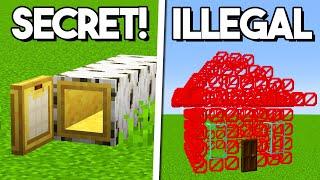 Minecraft: 5 NEW Illegal & Secret Houses!