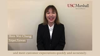 USC MS, GSCM Admissions Video 2022 - Hsin Wei (Candice) Chang