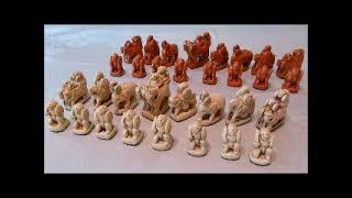 The Oldest Chess Set Ever Discovered in the World - Chessmen Reproduced by AncientChess.com