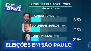 Pesquisa eleitoral para a Prefeitura de São Paulo revela empate entre candidatos