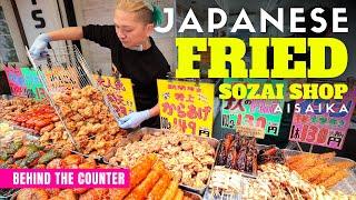 Behind the Counter at a local Japanese Fried Food Sozai Shop