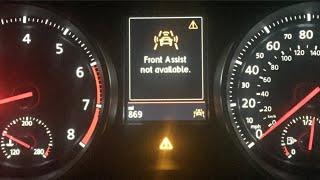 Volkswagen “Front Assist Unavailable”