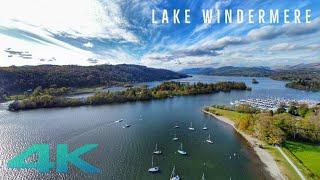 Lake Windermere Aerial Drone Footage DJI Mini 2 4K Video U.K. Lake District