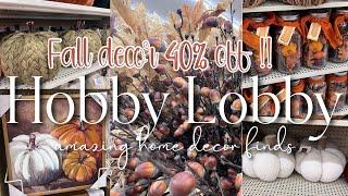 HOBBY LOBBY FALL DECOR 2024 ||NEW FALL DECORATING IDEAS AND TIPS!