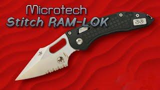 NEW Knife! Microtech Stitch RAM-LOK Folder: USA Made, Borka Design - Full Review and Comparisons!