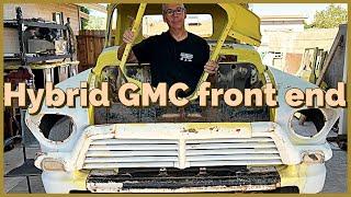 Building a hybrid front end for the C10 frame swapped 1957 GMC / E-Z Chassis Swap