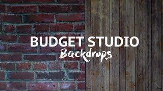 Budget Studio backdrops // $40 Brick & Wood backgrounds