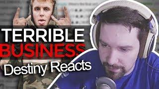 Is Jake Paul Bad for Business? - Destiny Reacts to xQc and SodaPoppin reacting to Summit1g