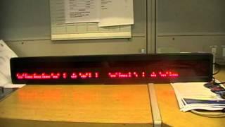 LED Moving message board -res 120 x 7 pixels