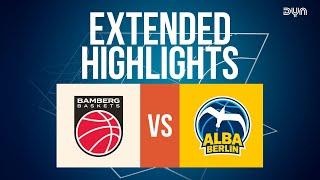 Extended Highlights: Bamberg Baskets - ALBA BERLIN | BBL Pokal I  @dynbasketball