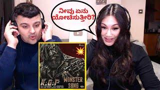 ಅತ್ಯುತ್ತಮ The Monster Song - KGF Chapter 2 REACTION | Yash | Sanjay Dutt #kgf2