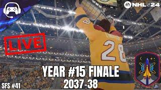 YEAR #15 FINALE (2037-38) | NHL 24 | San Francisco Starfleet LIVE Franchise Mode #41