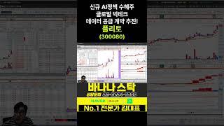 [주식] 신규 AI 정책 수혜주 글로벌 빅테크 데이터 공급 계약 추진! #플리토