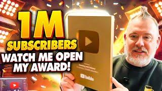 Watch Me Open My 1 MILLION Subscriber Award LIVE