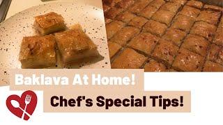 How to make Baklava at Home? Easy Baklava with Chef's tips