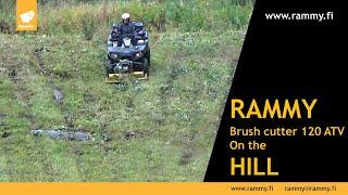 Rammy Brush cutter 120 ATV PRO on the HILL