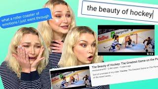 New Zealand Girl Reacts to "The Beauty of Hockey" | ROLLERCOASTER OF EMOTIONS