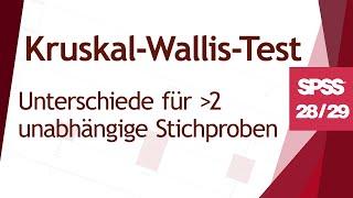 Kruskal-Wallis-Test in SPSS rechnen und interpretieren (SPSS 28/29)