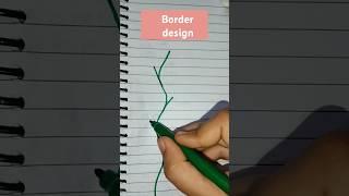 border design for project #borderdesign #ideas #quickdrawing #flowerdesign #project #files