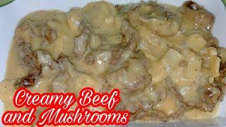 Creamy Beef and Mushrooms | How to cook Creamy Beef and Mushrooms | Quick and Easy Recipe