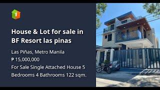 House & Lot for sale in BF Resort las pinas