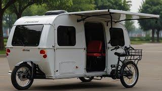 I WAS SHOCKED  BY THE 2025 Electric Trike Camper Tricycle the Most Epic Electric Camper Tricycle
