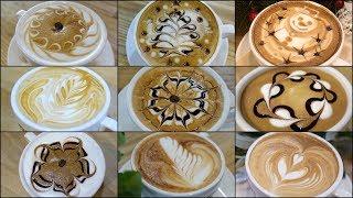 9 verschiedene Latte Art Designs zubereiten #1