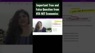 Important True and False Question from NTA NET Economics #shorts #net #upsc #exam #wbcs #ssccgl #ssc