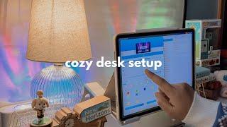 Aesthetic & Cozy Desk Setup | ASMR Unboxing of WoohLab Painter Light 