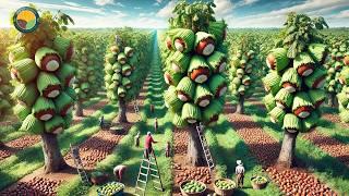 How to Harvest Hazelnut by Machine: Hazelnut Production Processing Factory | Farming Documentary