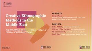 CMES | Creative Ethnographic Methods