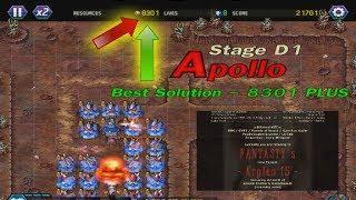 Tower Defense - Apollo D1 Stage ( Absolute Highscore 8301 "Lives-Credits")