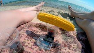 Пляжный поиск монет с Garrett Ace 250 ! Отдых 2015) Beach search coin. GoPro