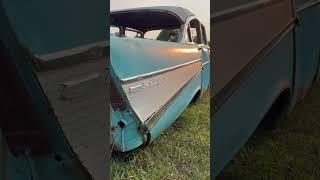 1957 Chevrolet! Yard Art or future couch!