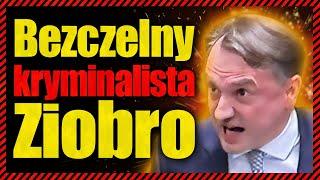 Bezczelny kryminalista Ziobro. Chronił przestępców z PiS, ścigał niewinnych z opozycji.Teraz straszy