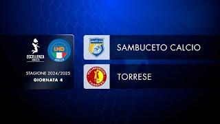 Eccellenza Abruzzo 4° giornata | Sambuceto - Torrese (1-1)